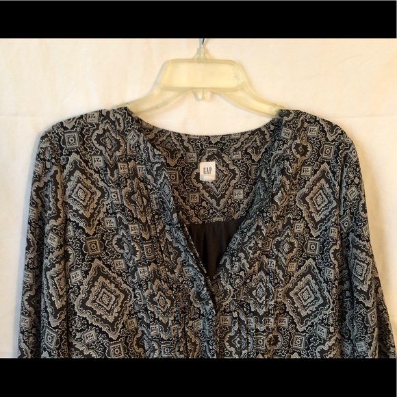 Black, white and gray print Gap dress - Picture 2 of 6